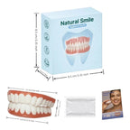 Silicone Fake Teeth Cosmetic Dentures for Adults Smile Enhancer for Daily Oral Care