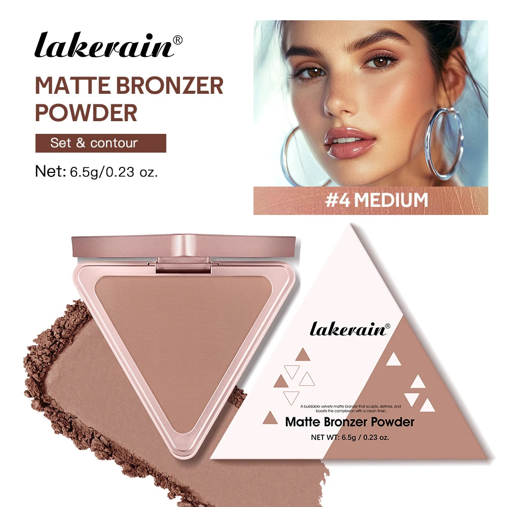 Matte Bronzer Powder Long Lasting Contour Makeup for Face Sculpting and Defined Finish - 31