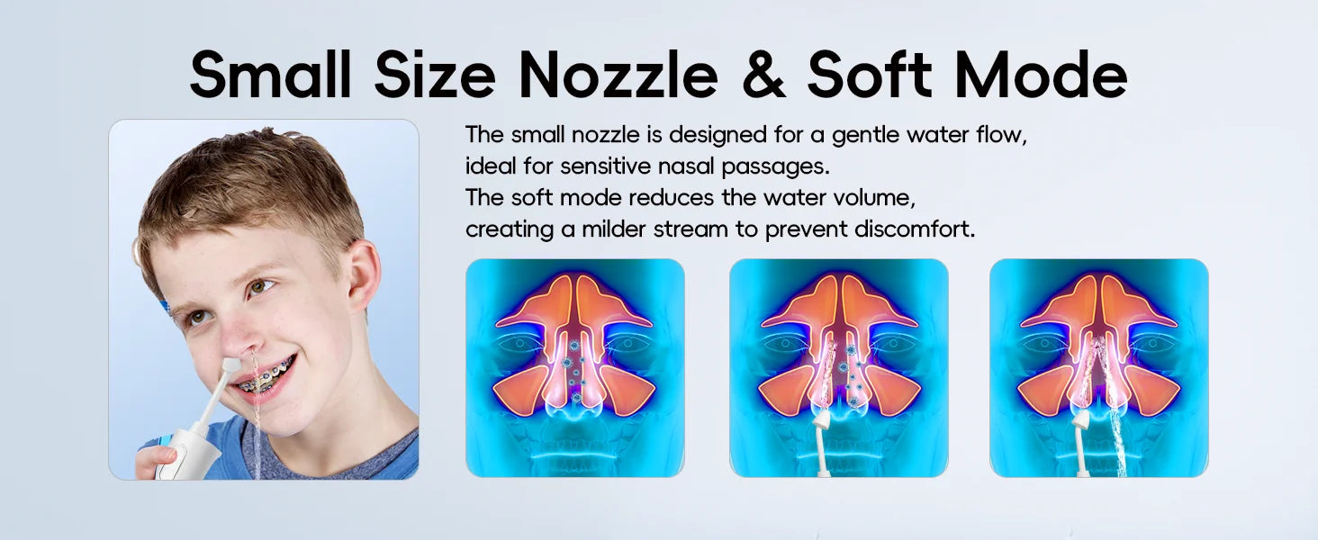 Electric Nasal Irrigator Portable Sinus Rinse Bottle for Adults at Home or Travel - 14