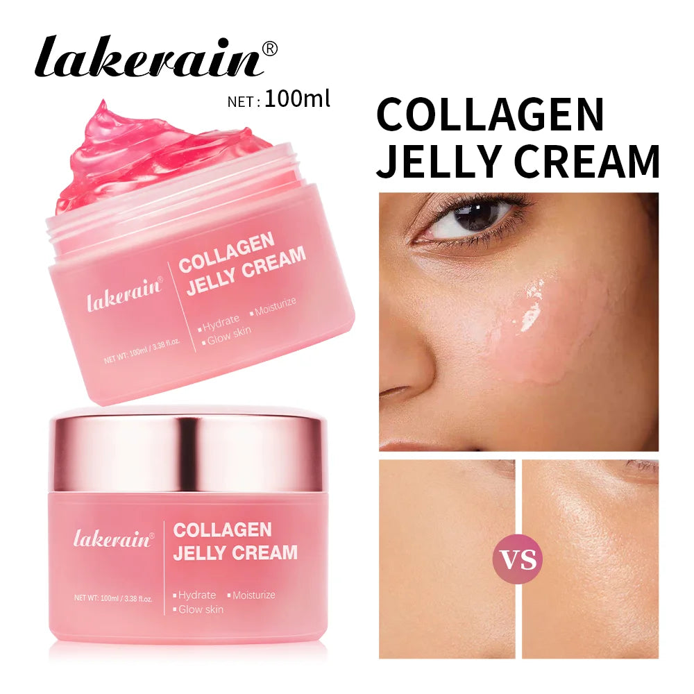 Collagen Jelly Cream Anti Aging Moisturizer for Glowing Skin Daily Face Skincare Routine