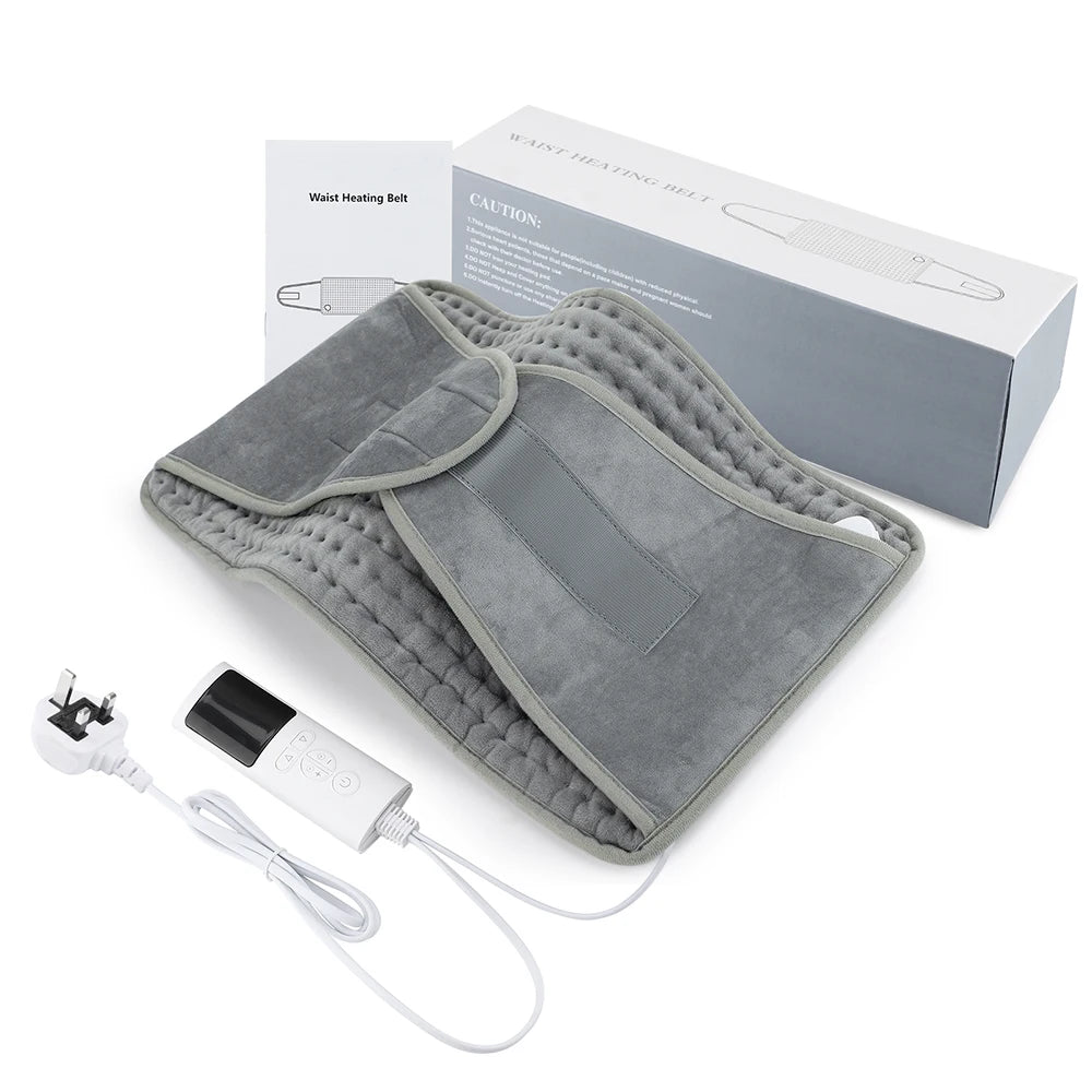 Electric Heating Waist Belt Adjustable Thermal Pad for Back Pain Relief at Home Office - 19