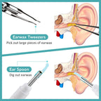 Smart Visual Ear Wax Cleaner with HD Camera and Tweezers for Adults and Kids at Home