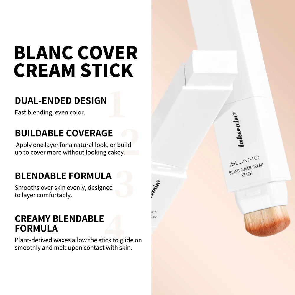 Blanc Cover Cream Stick Hydrating Foundation and Concealer for Daily Makeup Application