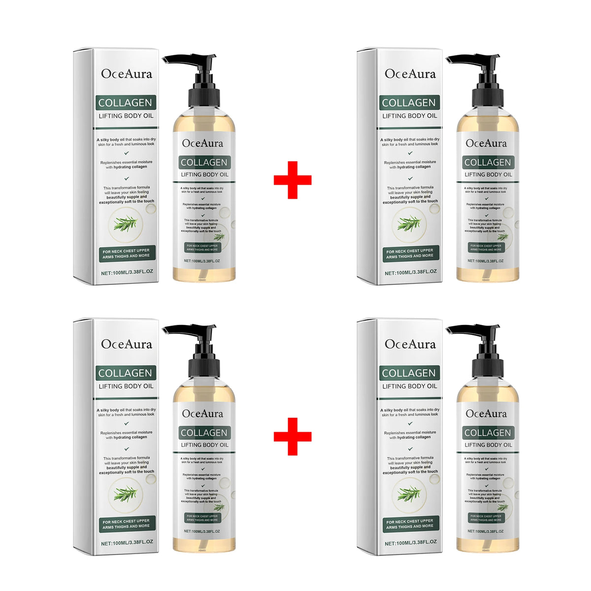 Collagen Body Firming Massage Oil Tightening Hydrating Care for Women and Men Daily Routine