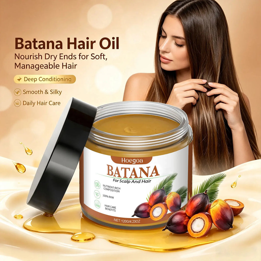 Batana Hair Mask Repair Split Ends for Dry Damaged Hair Scalp Nourishing Hair Care Treatment