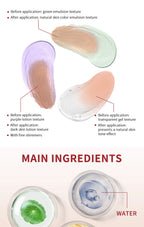 CC Water Gel Correction Cream Hydrating Foundation for Natural Glow and Daily Face Makeup