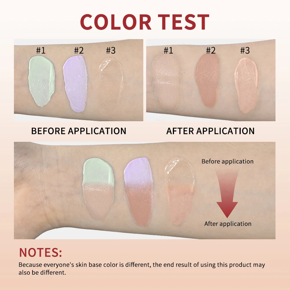 CC Correction Cream Face Primer Redness Neutralizing Foundation for Radiant Skin Daily Makeup