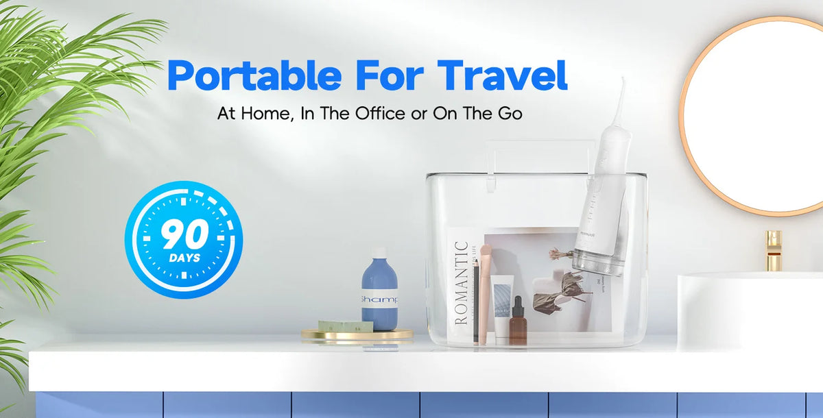 Portable Water Flosser Nasal Rinse Combo Oral Care Sinus Cleaning Kit for Home and Travel Use