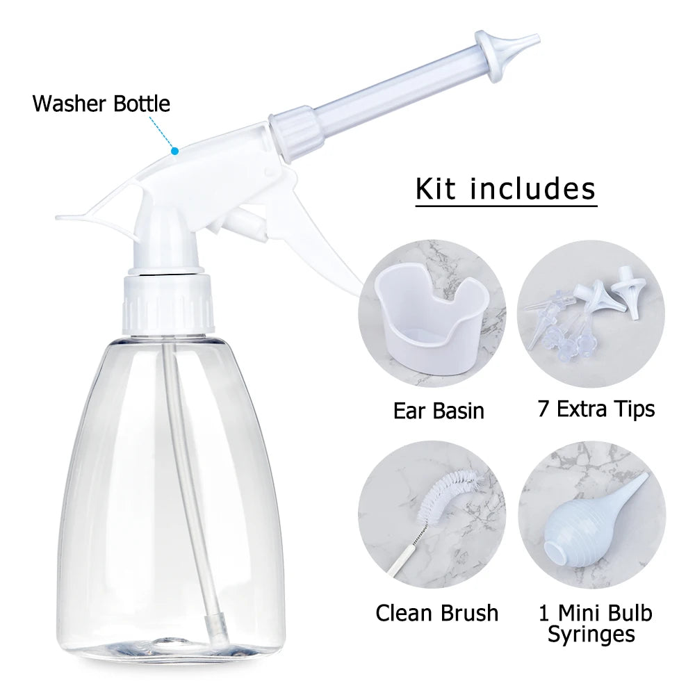 Electric Ear Wax Removal Kit Professional Irrigation System for Adults and Kids at Home - 22