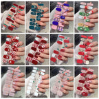 Christmas Nail Art Stickers Holiday Snowflake Decals for Women during Winter