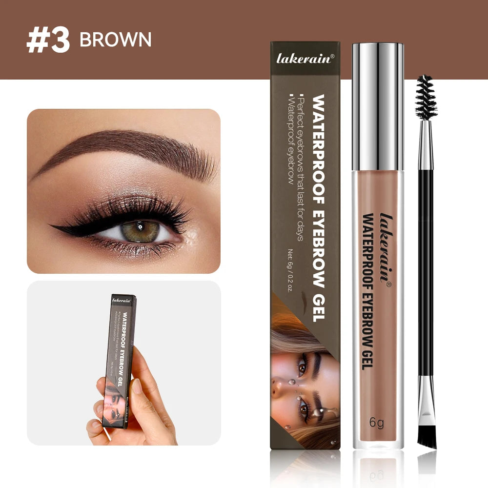 Waterproof Eyebrow Gel Set Long Lasting Tinted Makeup for Women Daily Beauty - 25