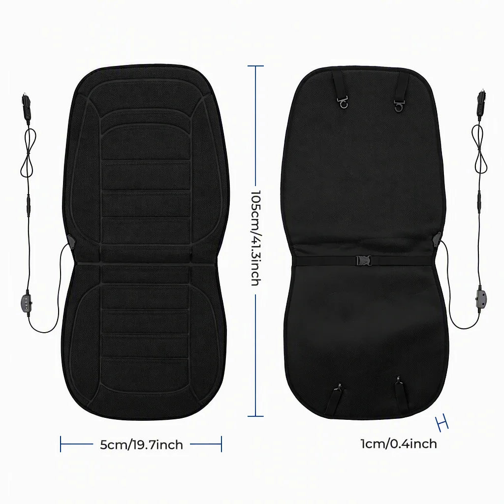 Heated Car Seat Cushion Thermal Pad Warmer for Drivers in Winter Cold Morning Commuting - 18