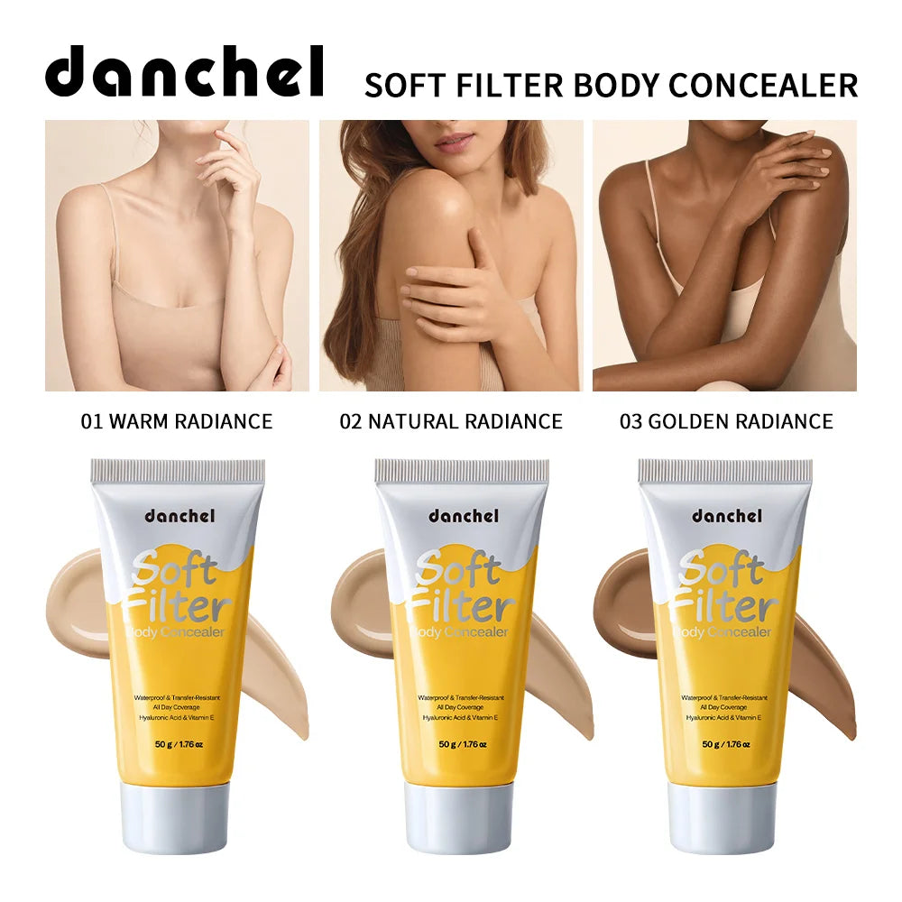 Body Concealer Waterproof Transfer Resistant Foundation for Skin Scars Tattoos