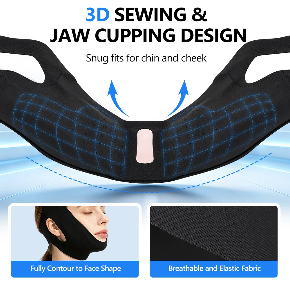Face Ice Pack V Lifting Bandage Reusable Gel Compress for Home Skincare and Facial Recovery