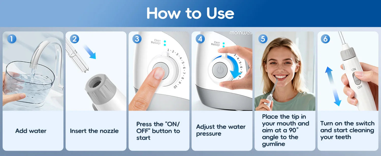 Electric Water Flosser Oral Irrigator with Multiple Tips for Adults at Home - 13