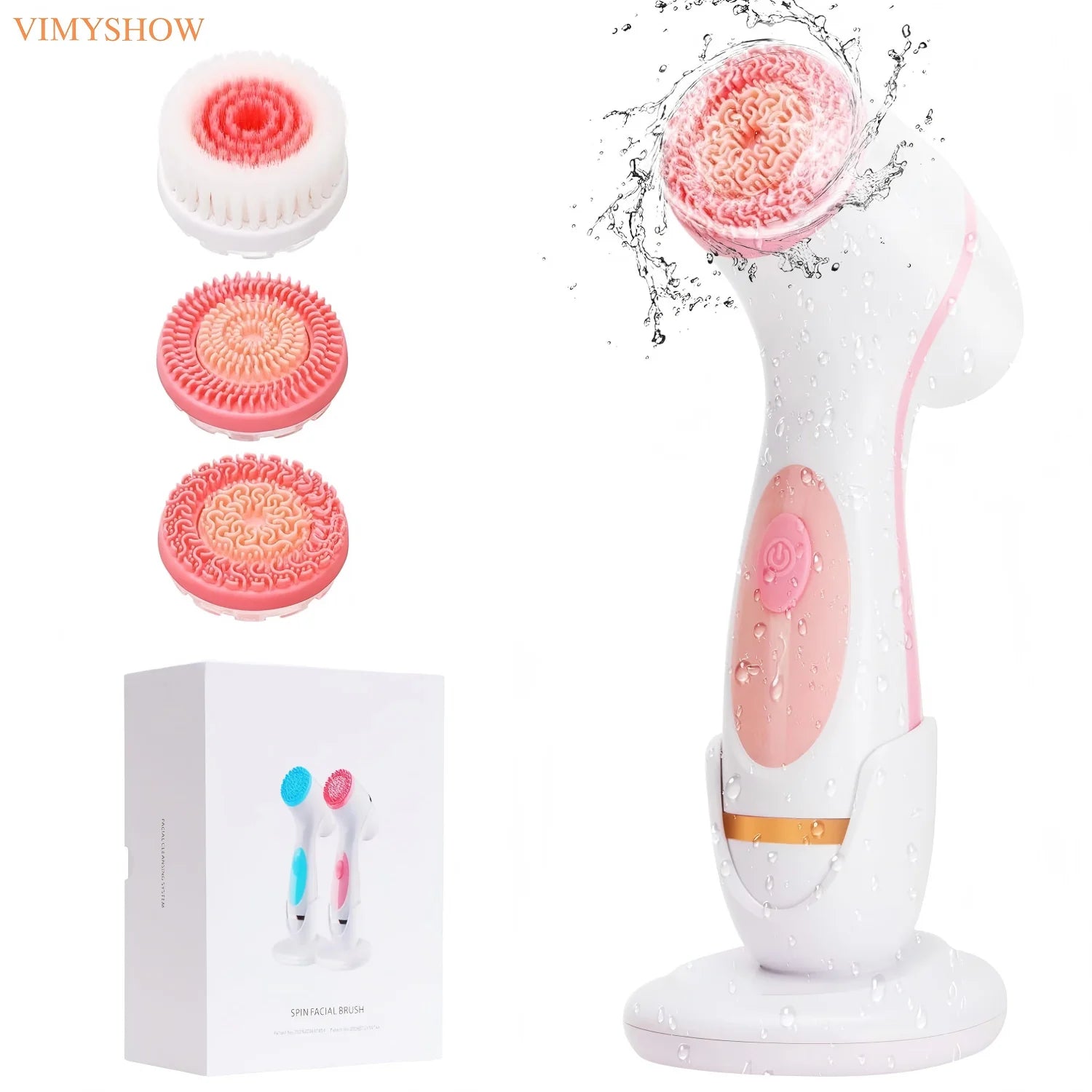 3 in 1 Facial Cleansing Brush Exfoliating Face Scrubber for Women and Daily Skincare Routines - 7