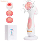 3 in 1 Facial Cleansing Brush Exfoliating Face Scrubber for Women and Daily Skincare Routines