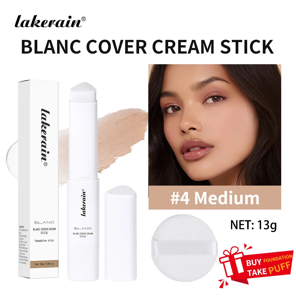 Color Changing Foundation Stick Buildable Coverage Concealer for Women Daily Makeup Routine