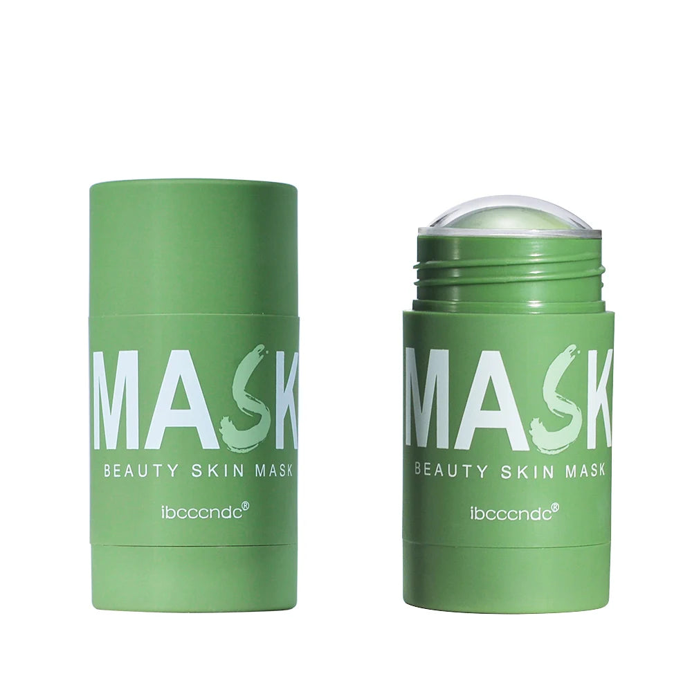 Green Tea Cleansing Stick Deep Moisturizing Oil Control Mask for Unisex Whole Face Treatment - 20