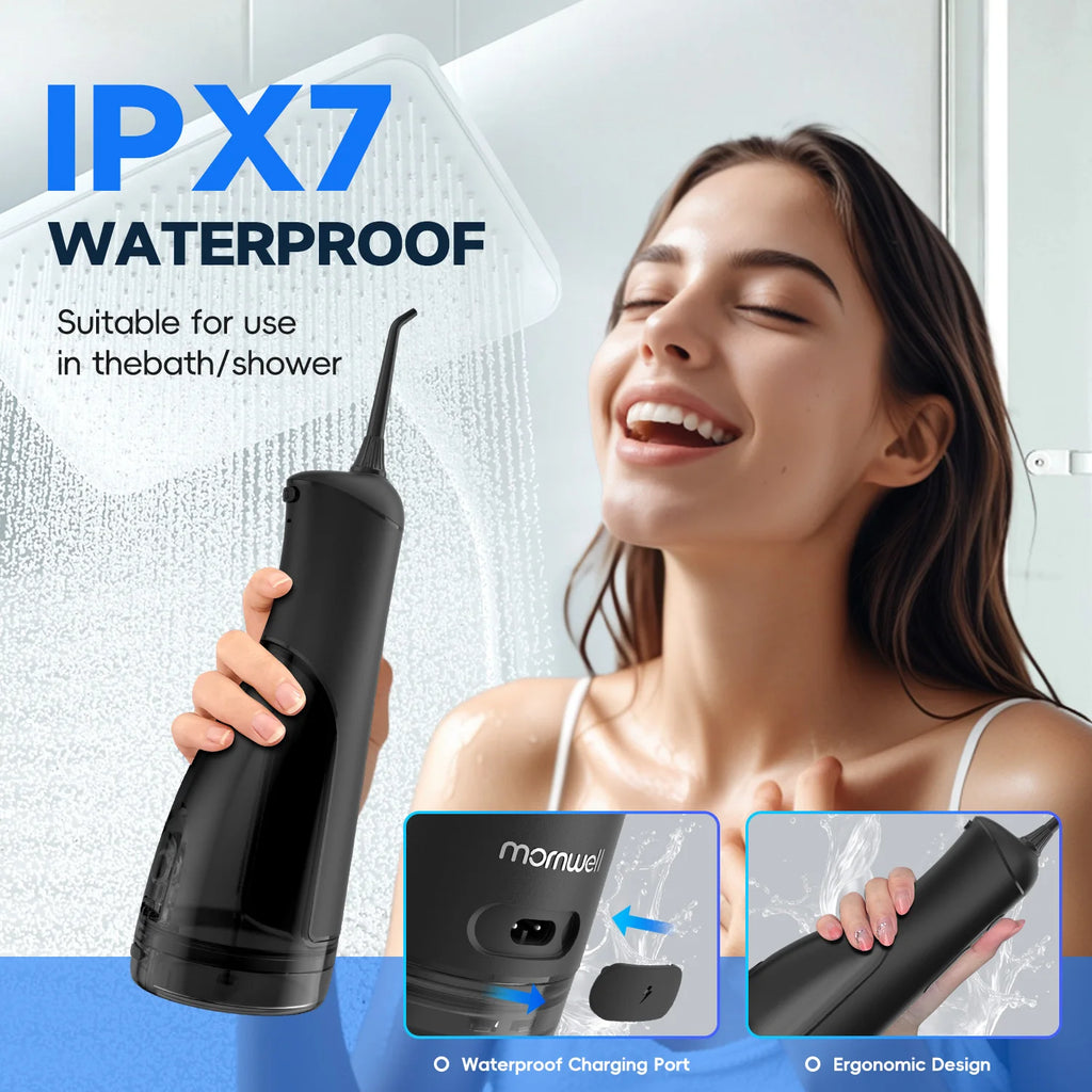 Electric Oral Irrigator Portable Water Flosser with 5 Cleaning Modes for Daily Dental Care
