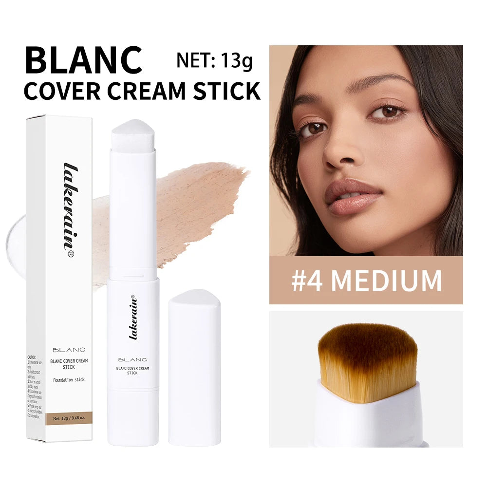 Color Changing Foundation Stick Buildable Coverage Concealer for Women Daily Makeup Routine