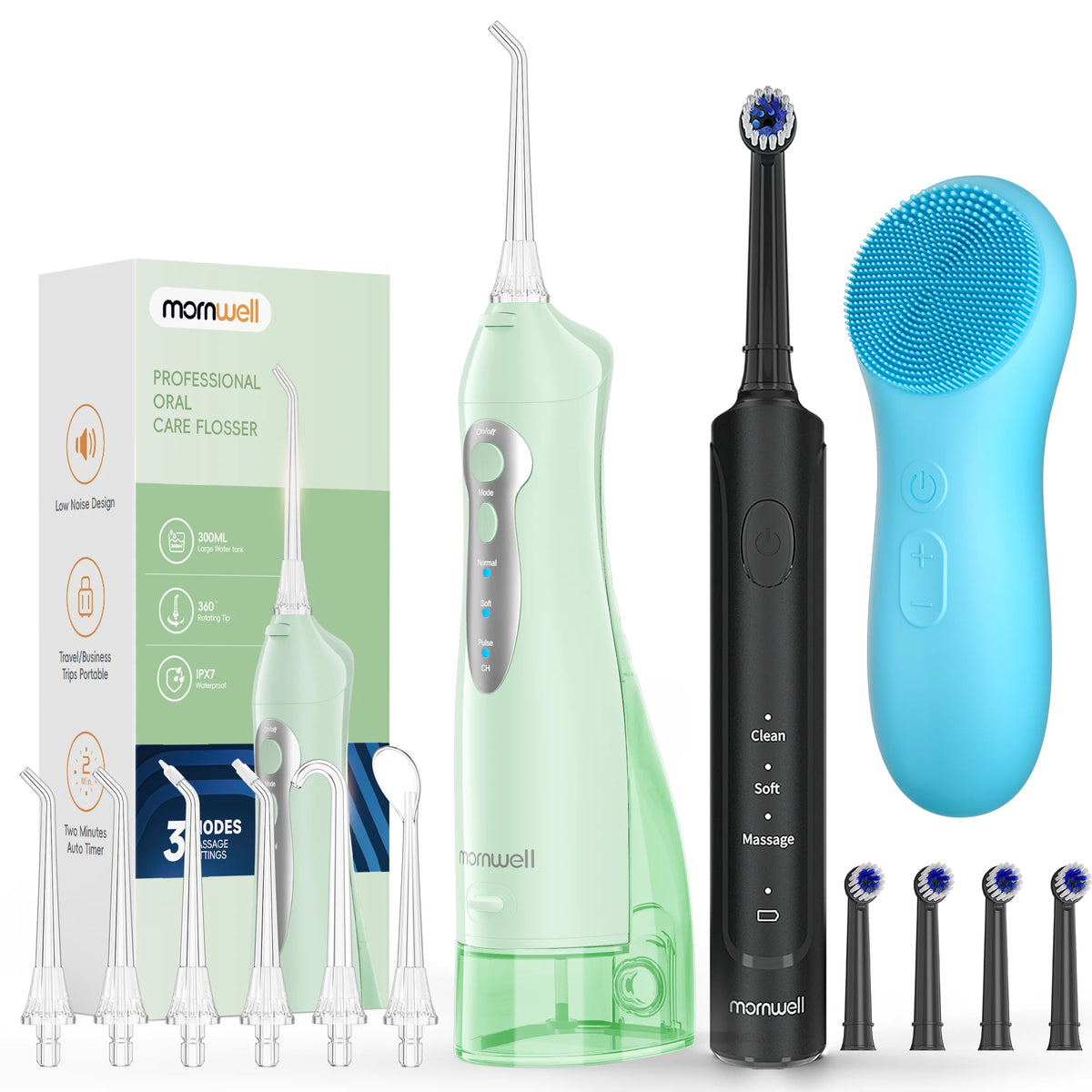 Professional Oral Clean Kit Water Flosser Electric Toothbrush for Adults Home Travel