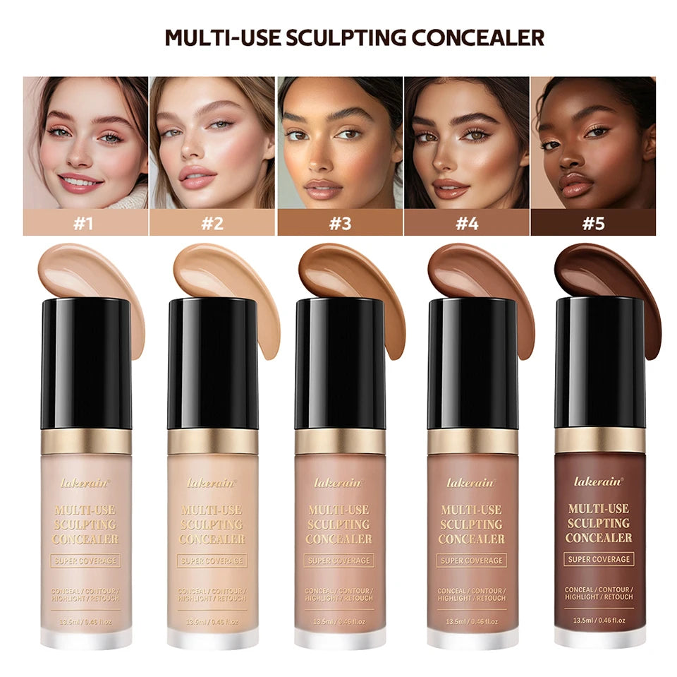 Multi Use Sculpting Concealer Waterproof Matte Coverage for Flawless Face Makeup Daily Routine - 8