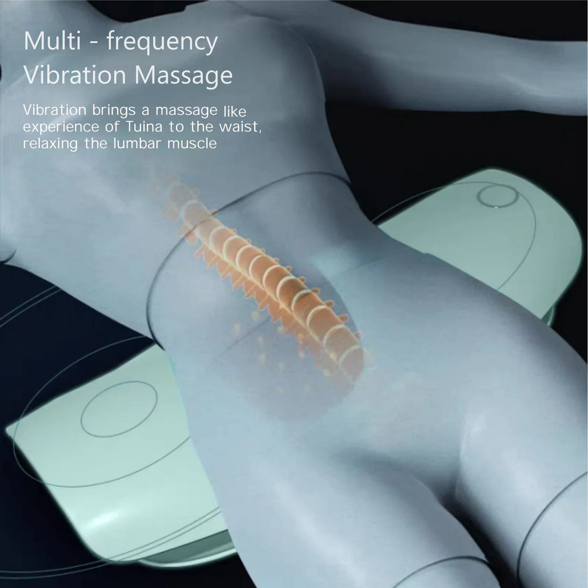 Lumbar Traction Device Waist Massager Spine Support for Back Pain at Home Office