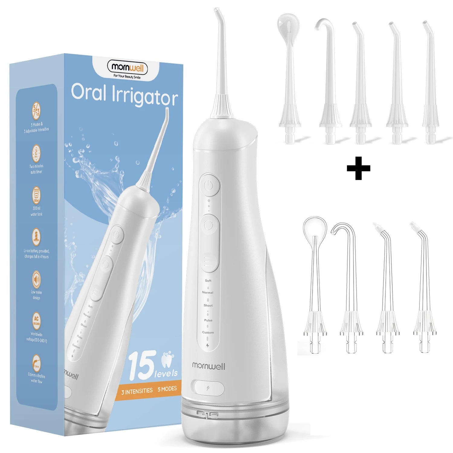 Electric Oral Irrigator Portable Water Flosser with 5 Cleaning Modes for Daily Dental Care - 18