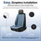 Heated Car Seat Cushion Thermal Pad Warmer for Drivers in Winter Cold Morning Commuting