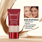 Blur Base Balm with Applicator Brush Pore Minimizing Foundation for Women Daily Makeup