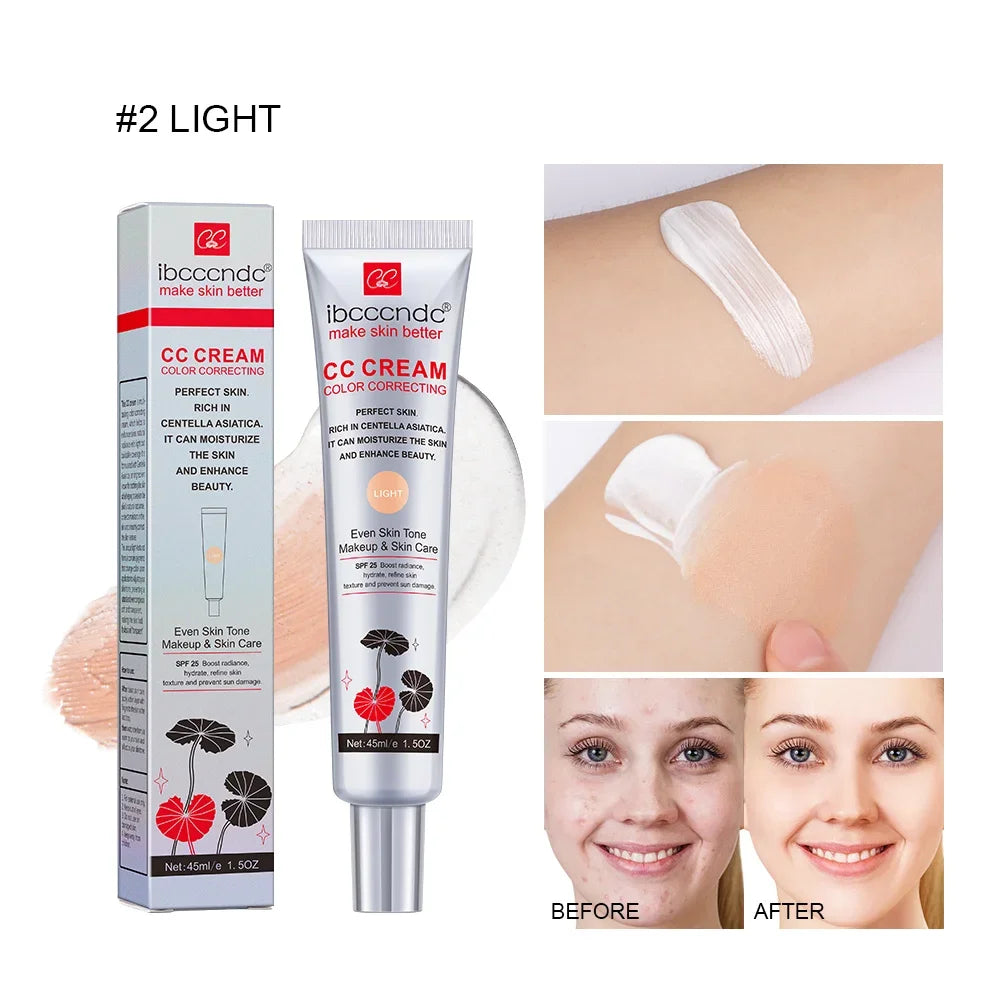 Color Correcting CC Cream Natural Concealer Foundation for Radiant Skin and Even Complexion Daily