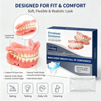 Silicone Snap On Dentures Natural Realistic Smile for Men and Women Instant Comfort Fit