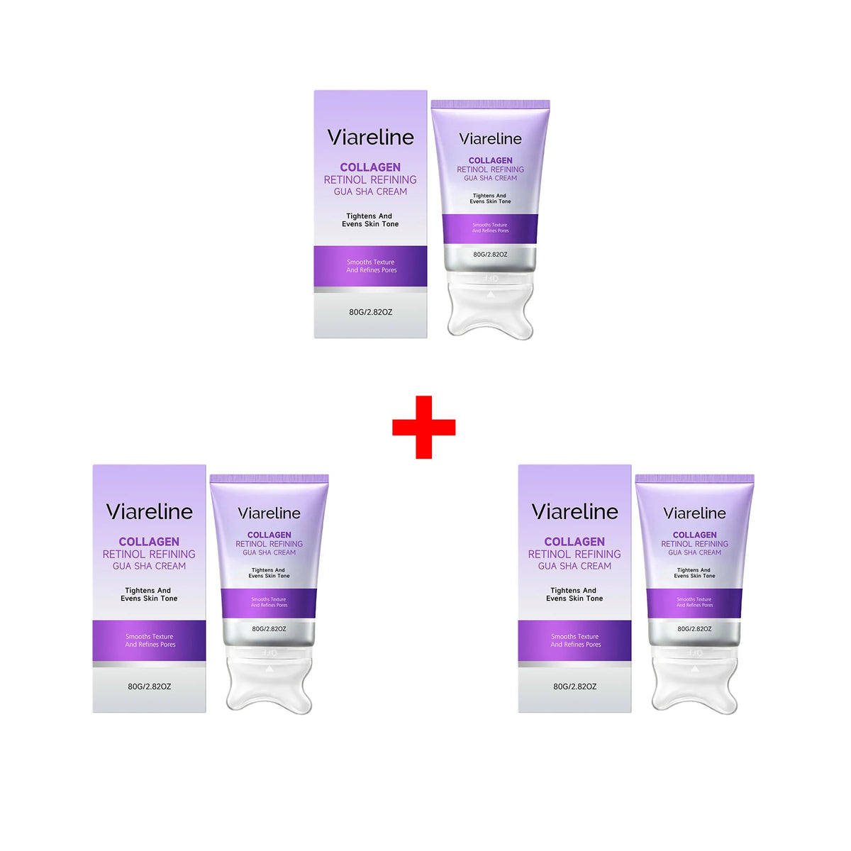 Collagen Retinol Gua Sha Cream Firming Lifting Skincare for Women and Men Daily Facial Routine