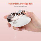 Electric Nail Clipper with LED Light Automatic Trimmer for Baby and Adult at Home Travel