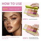 Cream Highlighter Palette Long Lasting Bronzer Blush for Professional Makeup Artists
