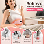 Menstrual Heating Pad Portable Vibration Massage Belt for Women at Home or Office