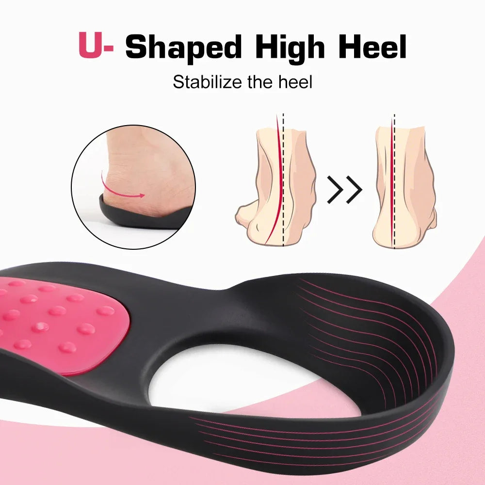 Arch Support Insoles Orthopedic Flat Foot Correction Pads for Men and Women Everyday Comfort