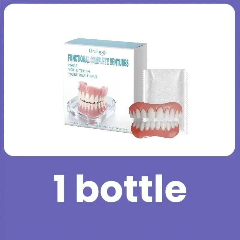 Fake Teeth Dentures Instant Smile Veneers for Men and Women for Natural Looking Oral Comfort