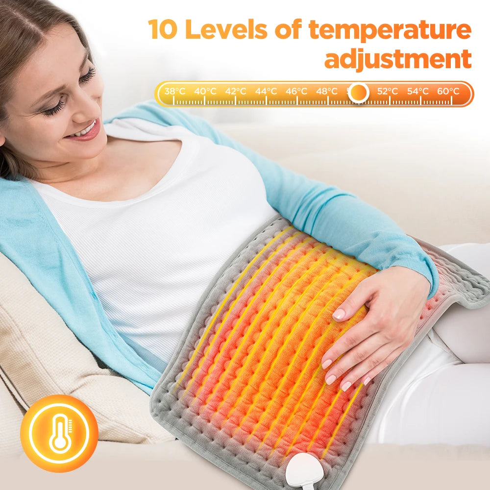 Electric Heating Pad Fast Thermal Mat for Back and Legs at Home or Office - 3