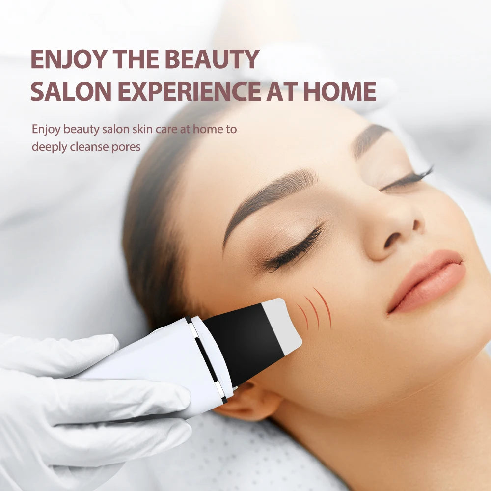Ultrasonic Skin Scrubber Deep Face Pore Cleaner for Daily Facial Rejuvenation at Home