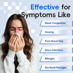 Electric Nasal Irrigator Portable Sinus Rinse Bottle for Adults at Home or Travel