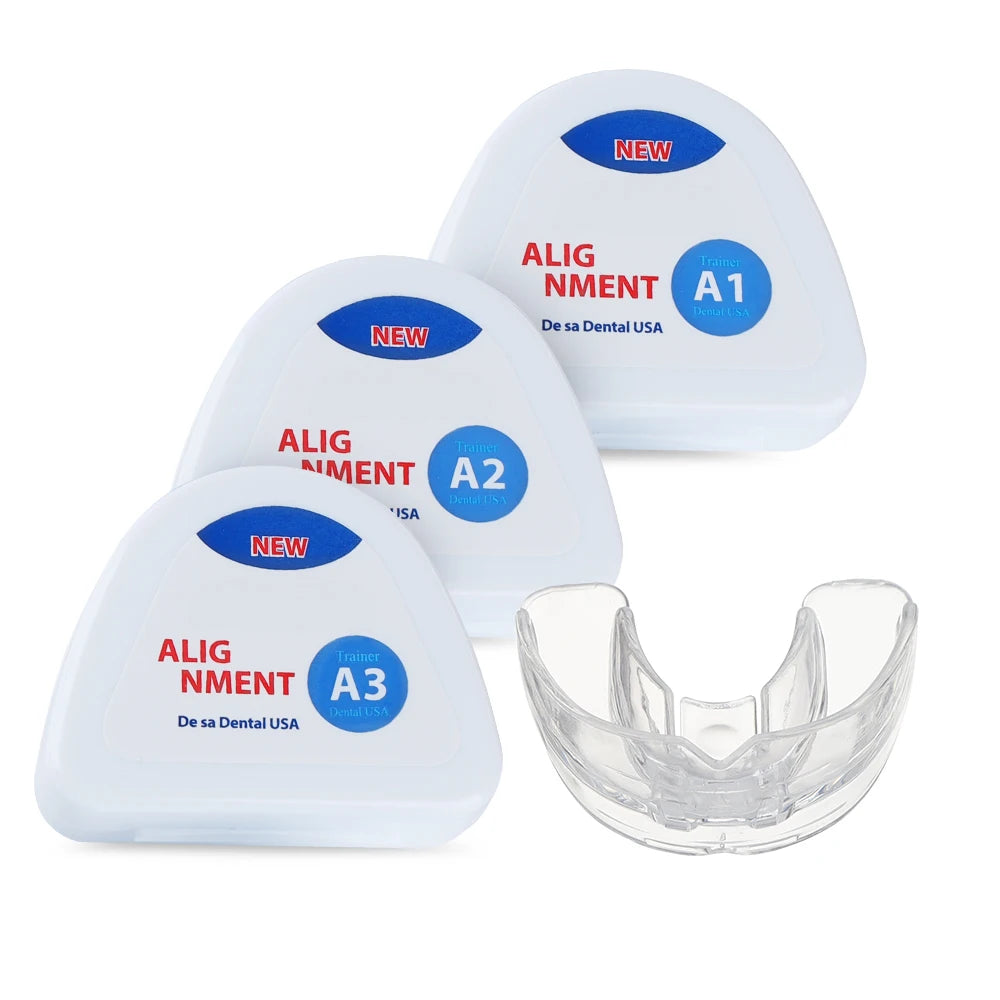 Dental Orthodontic Braces Set Silicone Teeth Alignment Trainer for Kids during Day and Night