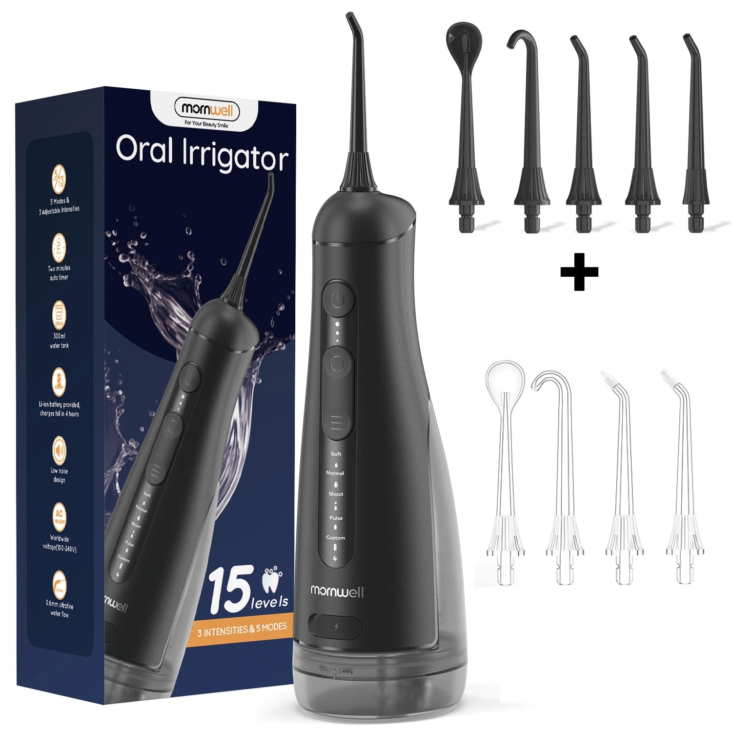 Electric Oral Irrigator Portable Water Flosser with 5 Cleaning Modes for Daily Dental Care - 19