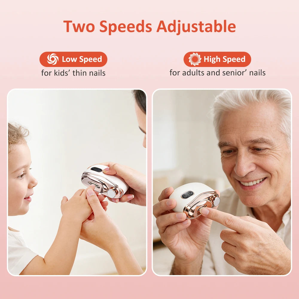 Electric Nail Clipper Automatic Trimmer with LED Light for Adults and Babies at Home - 3