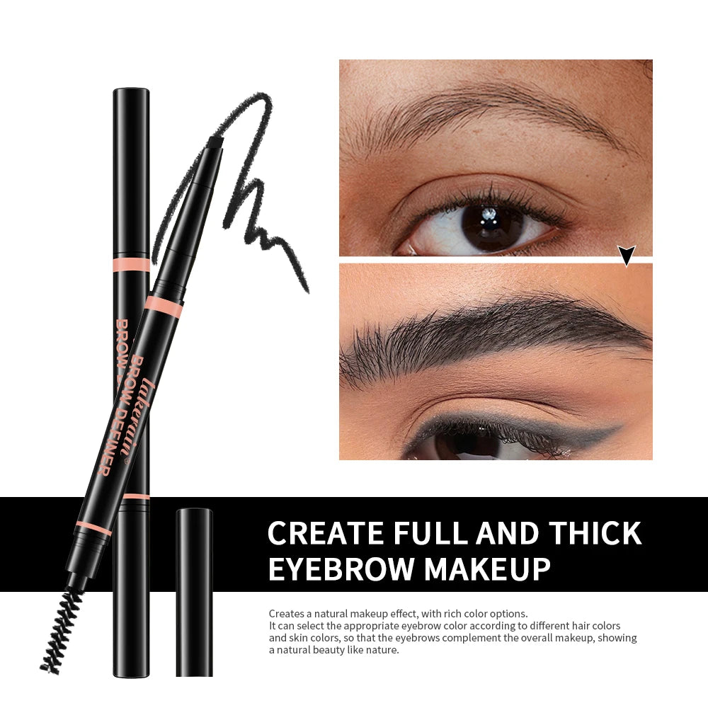 Eyebrow Pencil Waterproof Long Lasting Brow Definer for Precise Makeup Shaping and Grooming