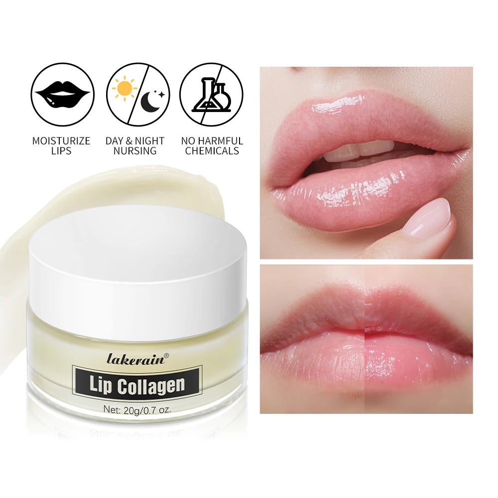 Collagen Lip Mask Moisturizing Hydrating Treatment for Dry Lips Day and Night Care