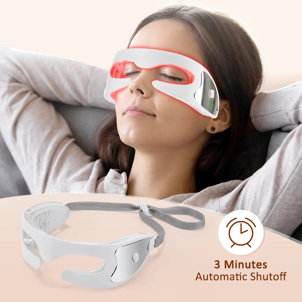 3D Eye Massager Red Light Therapy Device for Relieving Eye Fatigue and Dark Circles at Home