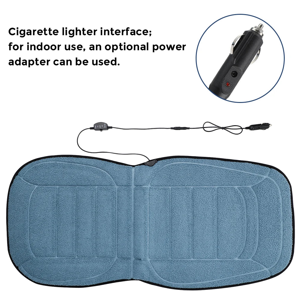 Heated Car Seat Cushion Thermal Pad Warmer for Drivers in Winter Cold Morning Commuting - 14