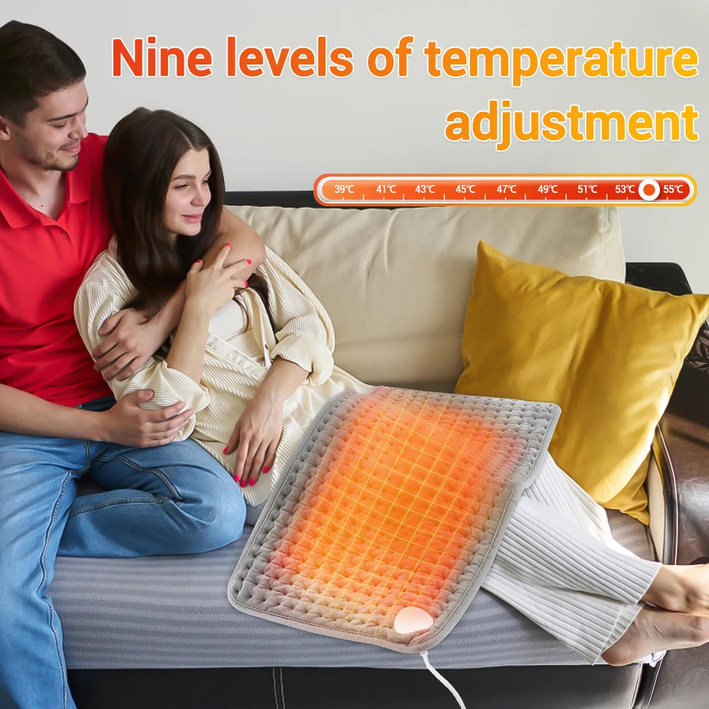 Electric Heating Pad with Temperature Control Adjustable Thermal Wrap for Office and Home Use - 3